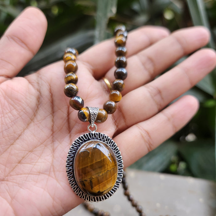 Certified Tiger Eye Necklaces / Mala