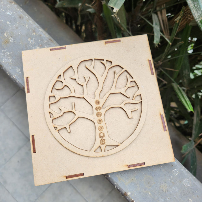 Energised Seven (7) Chakra Healing Stones Wooden Box