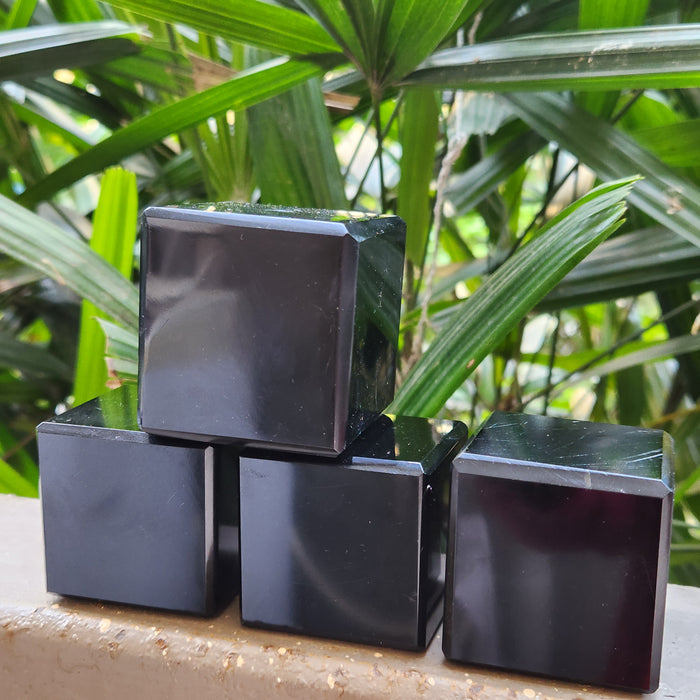 Black Obsidian Crystal Cubes