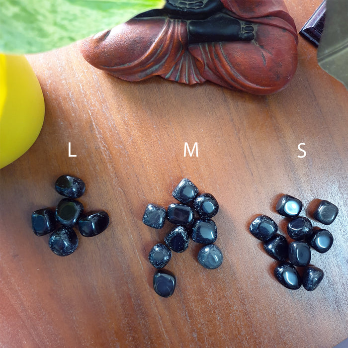 Black Obsidian Tumbled Stone for Purging Negative Emotions and Spiritual Cleansing
