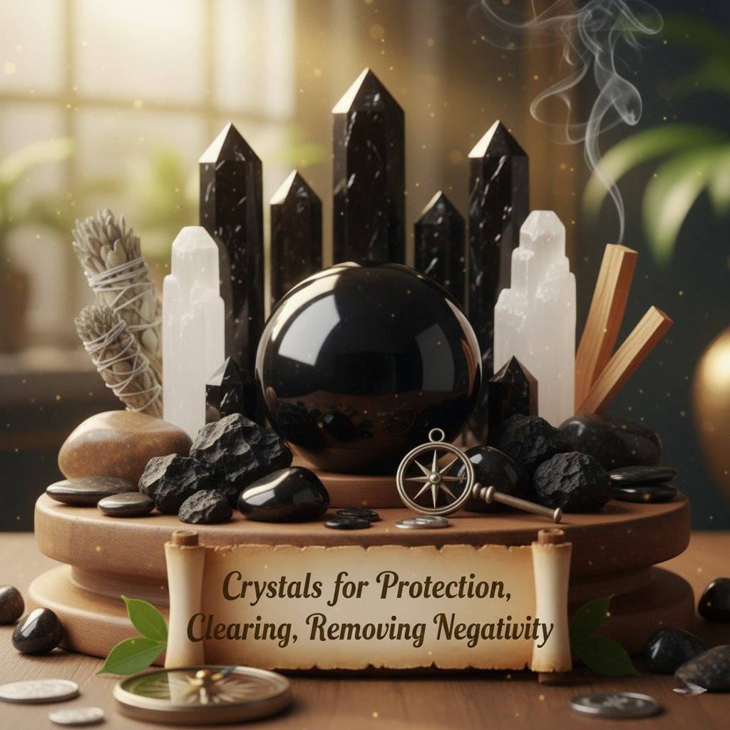 Crystals for Evil Eye, Protection, Clearing, Grounding, Removing Negativity