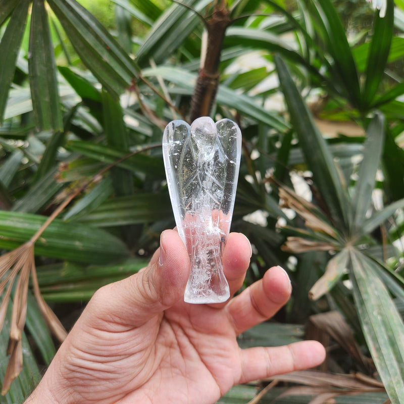 Clear Quartz Angel for Enhance Psychic Abilities - Amplifier