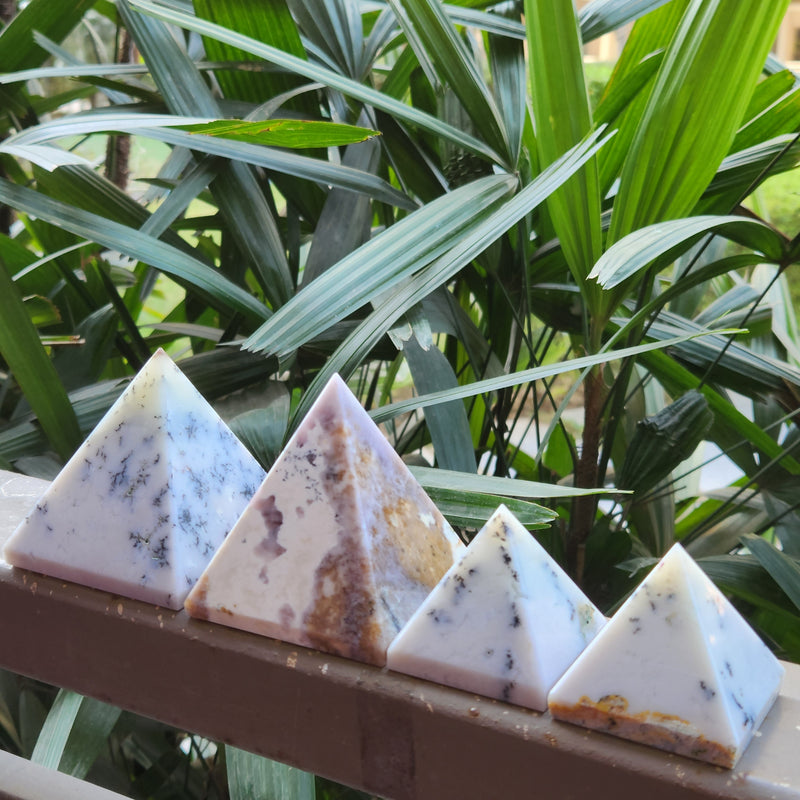 Natural Dendritic Sage Jasper Pyramid