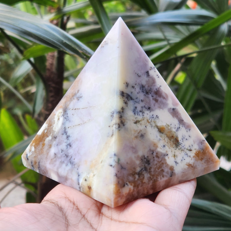 Natural Dendritic Sage Jasper Pyramid