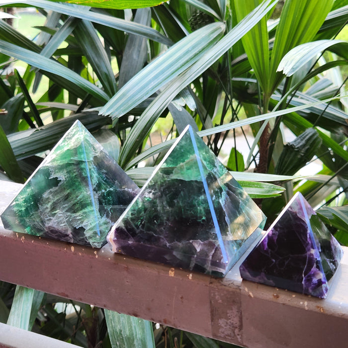 Natural Fluorite Crystal Pyramid Online