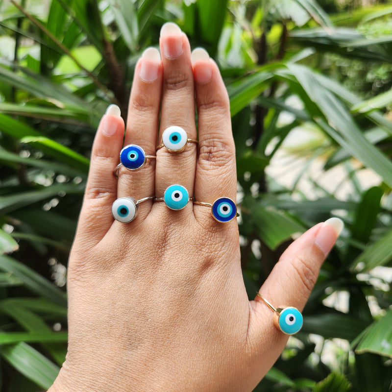 Evil Eye Rings - Artificial Metal