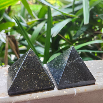 Natural Black Tourmaline Pyramid for Protection & Grounding
