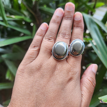Certified Finished Pyrite Adjustable Rings for Abundance