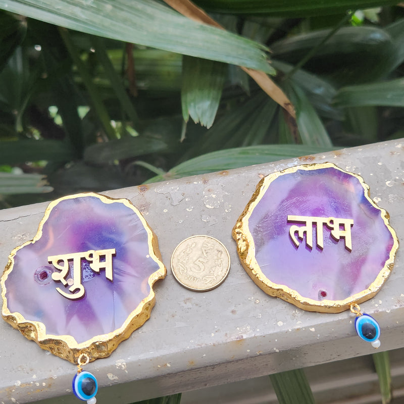 Crystal Agate Shubh Labh for Home, Offices