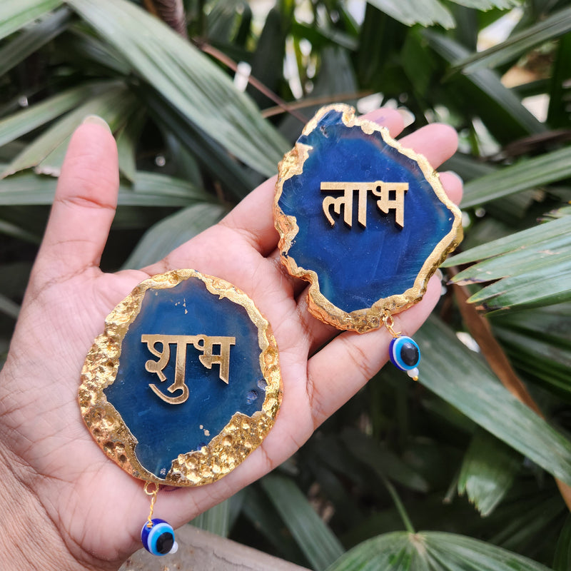 Crystal Agate Shubh Labh for Home, Offices