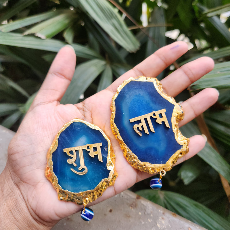 Crystal Agate Shubh Labh for Home, Offices