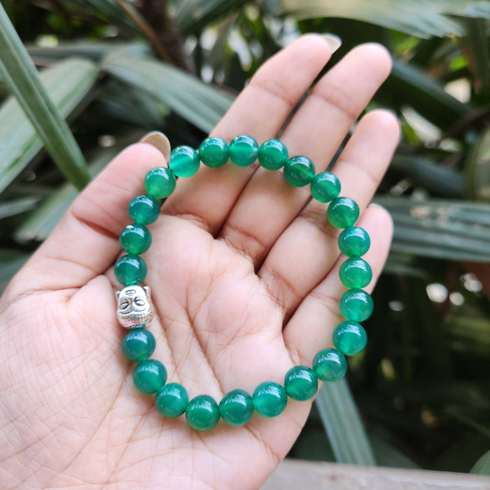 Certified & Energised Green Onyx Bracelet