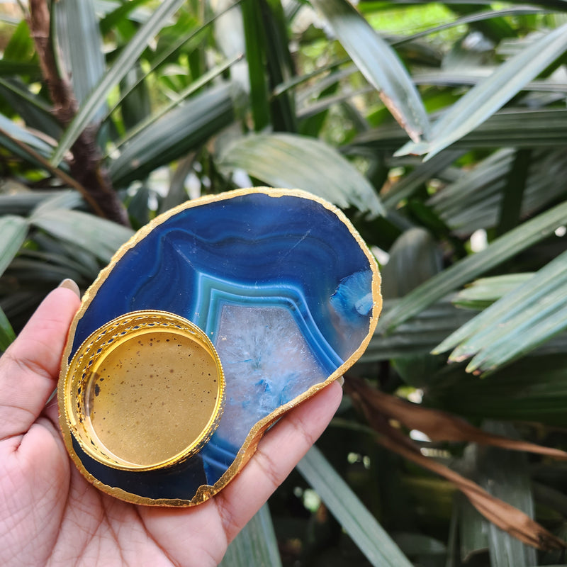 Crystal Agate Candle Holder