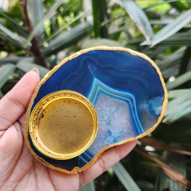 Crystal Agate Candle Holder