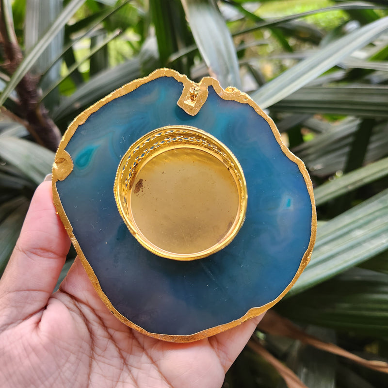 Crystal Agate Candle Holder
