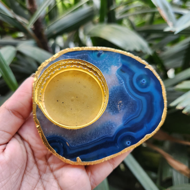 Crystal Agate Candle Holder