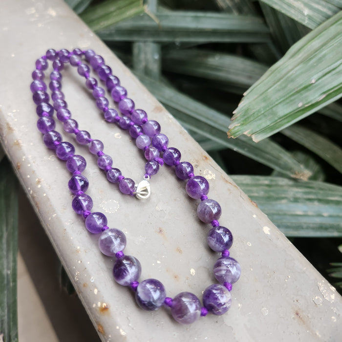 Certified Amethyst Necklaces / Mala