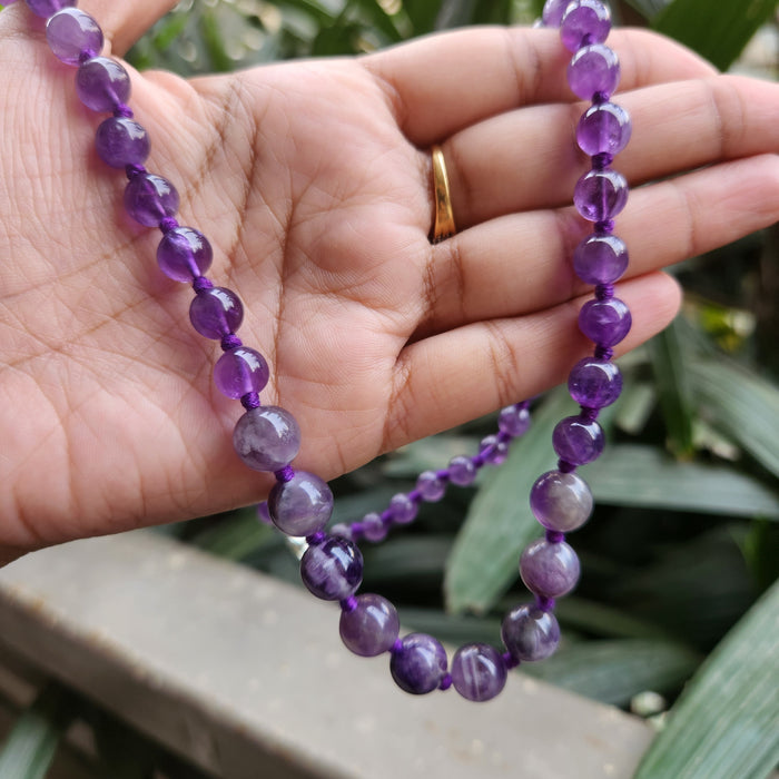 Certified Amethyst Necklaces / Mala