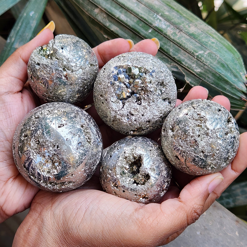 Peru Pyrite Crystal Ball Sphere