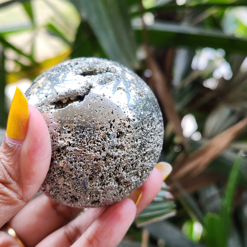 Peru Pyrite Crystal Ball Sphere