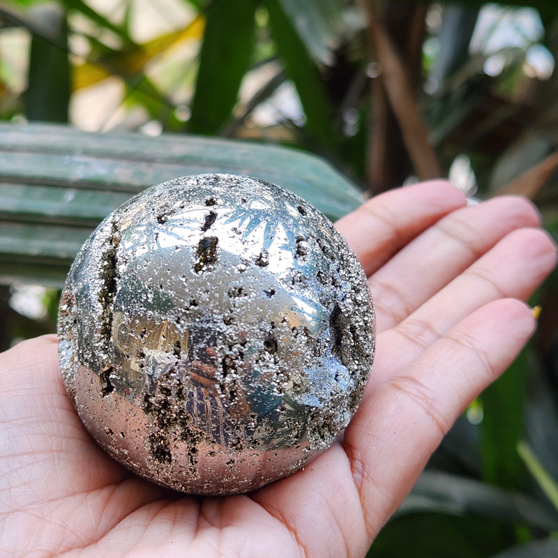 Peru Pyrite Crystal Ball Sphere