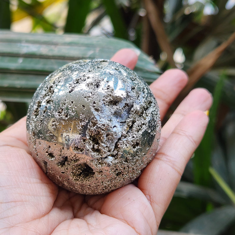 Peru Pyrite Crystal Ball Sphere