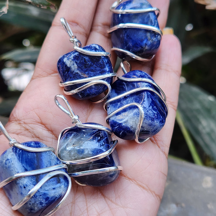 Certified Sodalite Tumbled Pendant