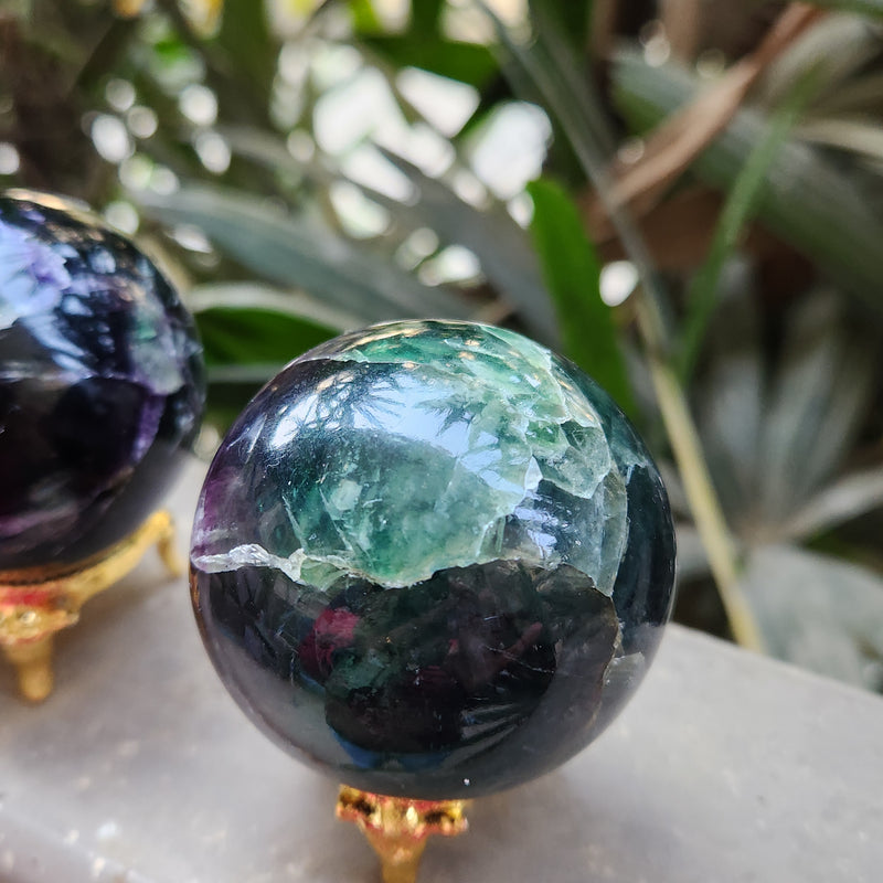 Multi Fluorite Crystal Ball Sphere