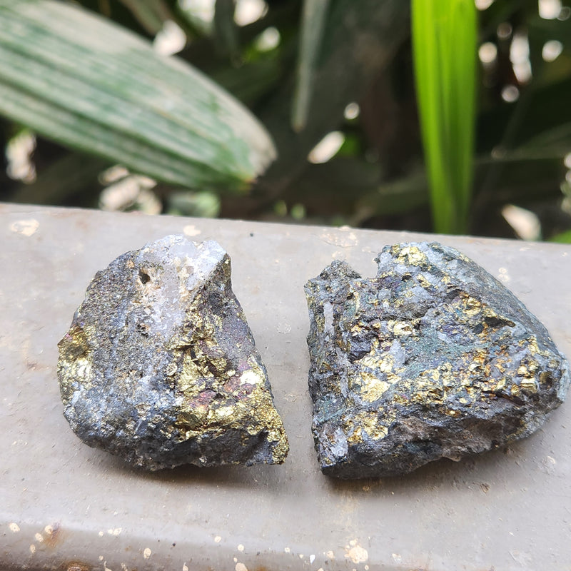 Chalcopyrite Clusters for Spiritual Awakening, Reducing Stress, Clarity