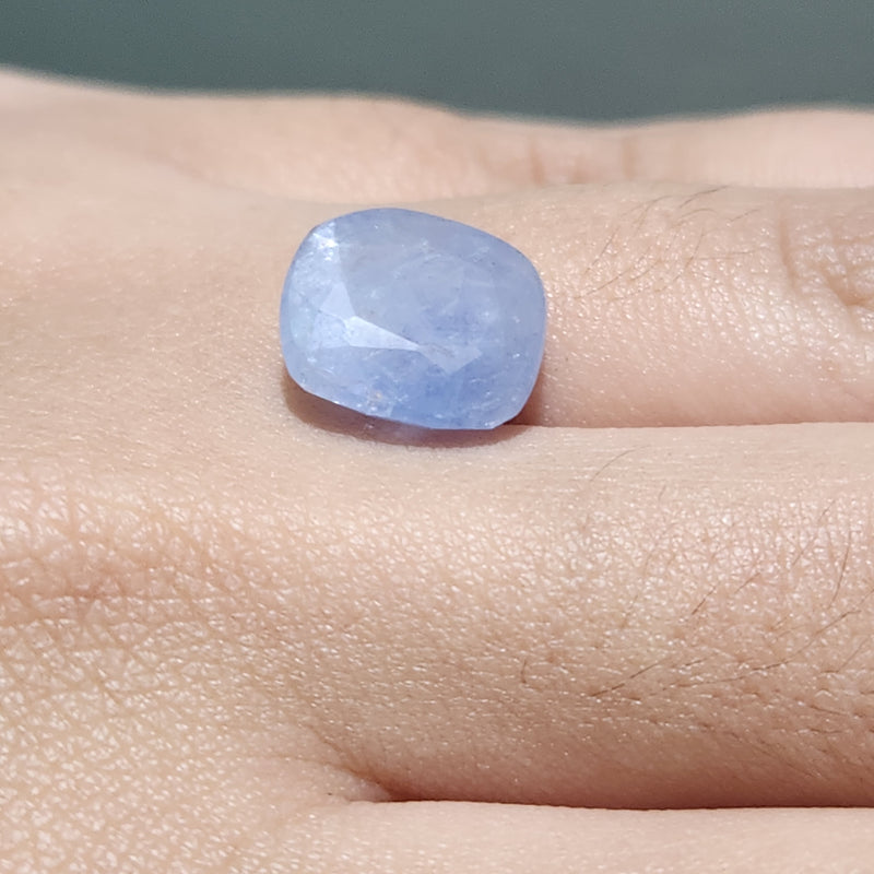 Blue Sapphire Neelam Gemstone from Burma (Maynmar)- 7.18 Carats