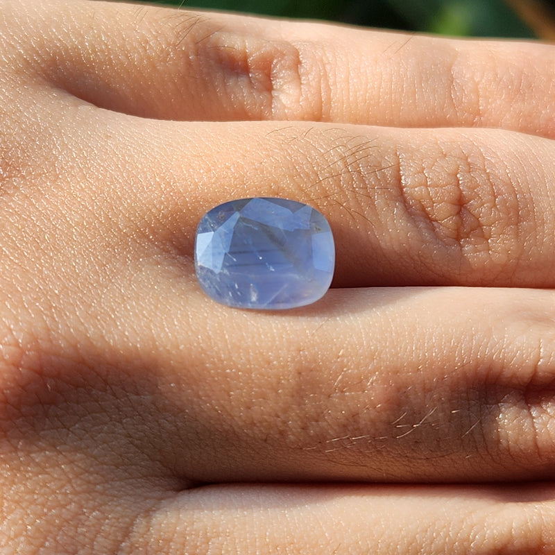 Blue Sapphire Neelam Gemstone from Burma (Maynmar)- 6.85 Carats
