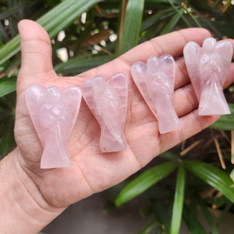 Rose Quartz Angel for Love, Compassion & Harmony
