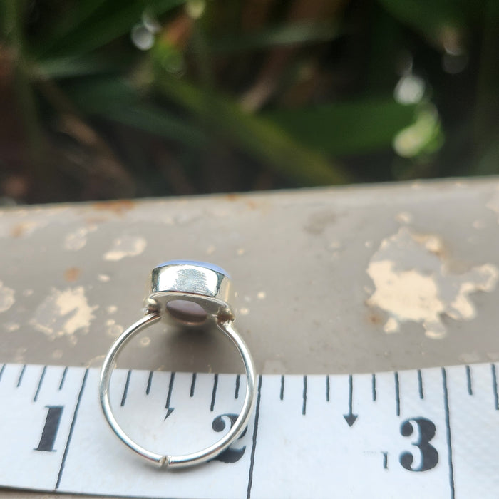 Certified Blue Lace Agate 925 Silver Adjustable Rings-4
