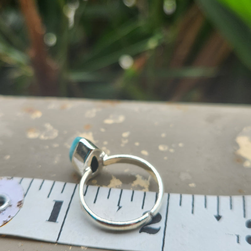 Certified Larimar Crystal 925 Silver Adjustable Rings-2