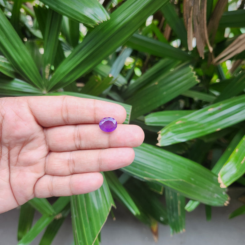 Certified Amethyst Gemstone from Brazil - 5.97 Carats