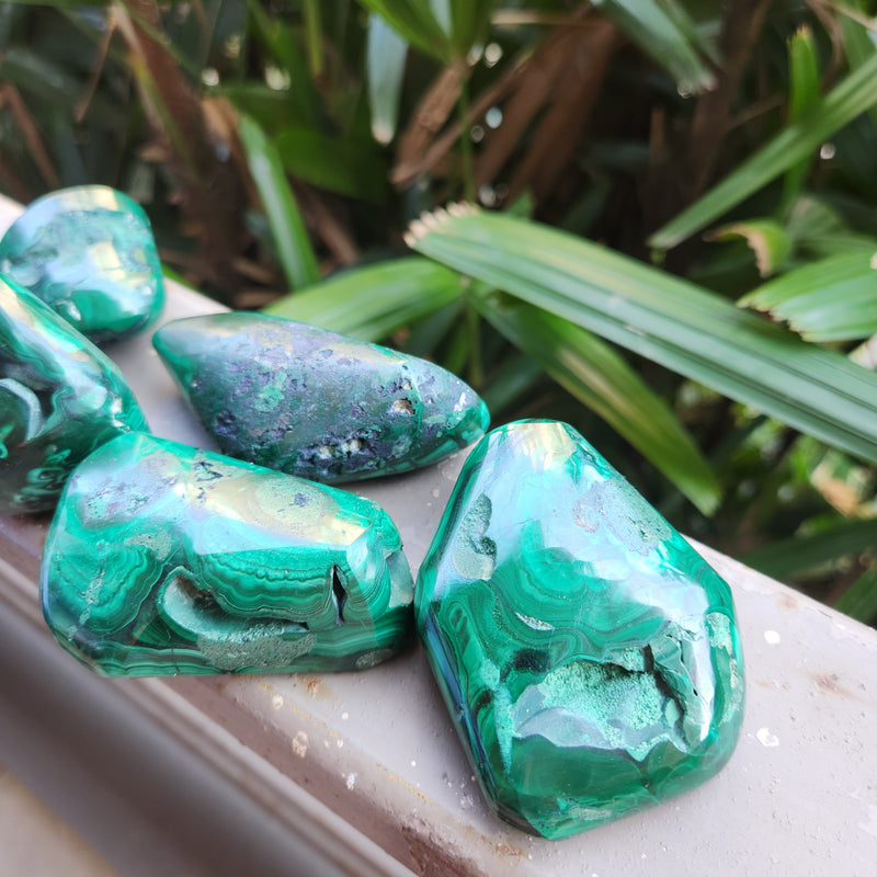 Rough Malachite Free Forms
