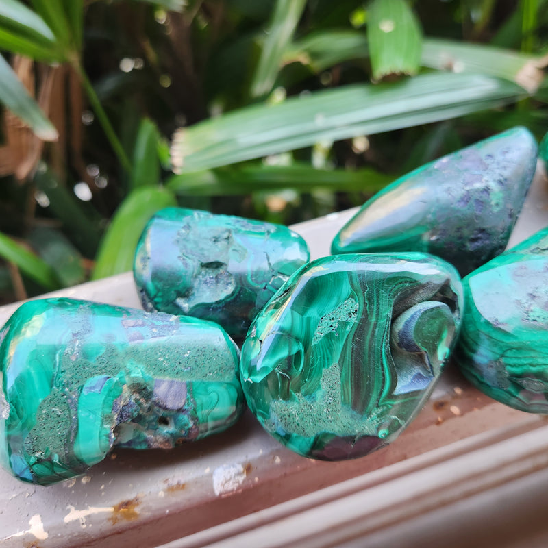 Rough Malachite Free Forms
