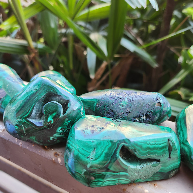 Rough Malachite Free Forms