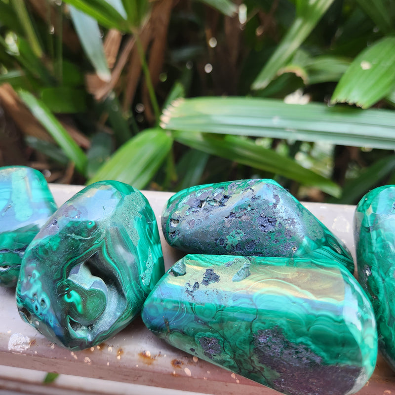Rough Malachite Free Forms