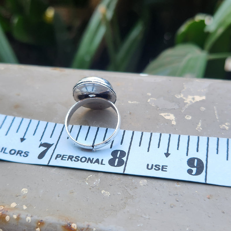 Certified Carnelian Adjustable Rings- R11