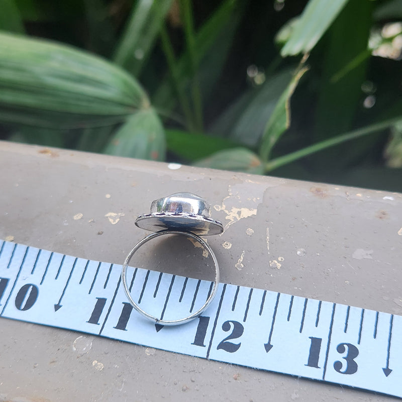 Certified Clear Quartz Adjustable Rings- R5