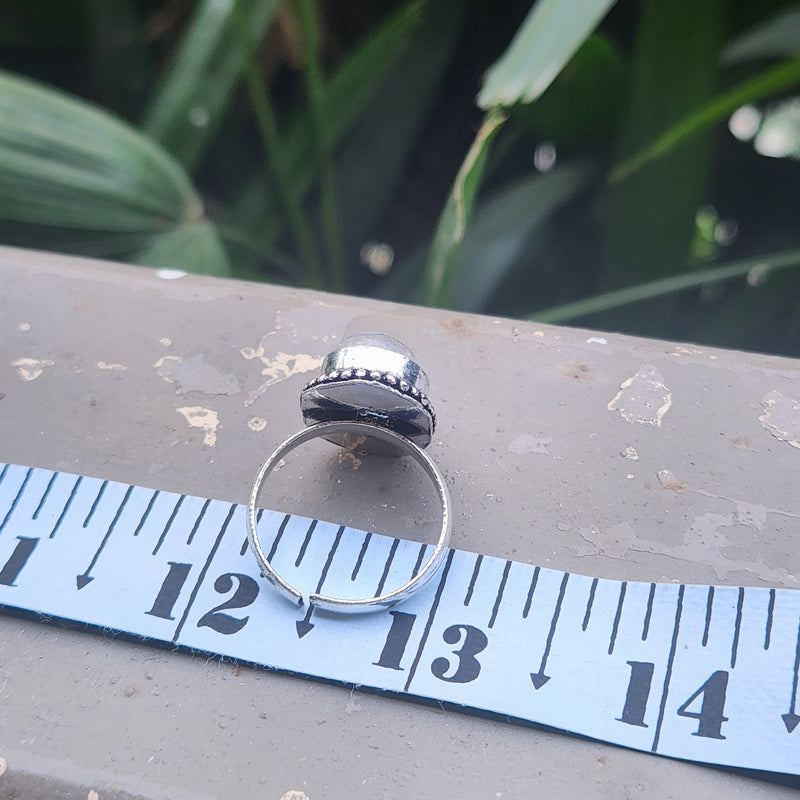 Certified Clear Quartz Adjustable Rings- R6