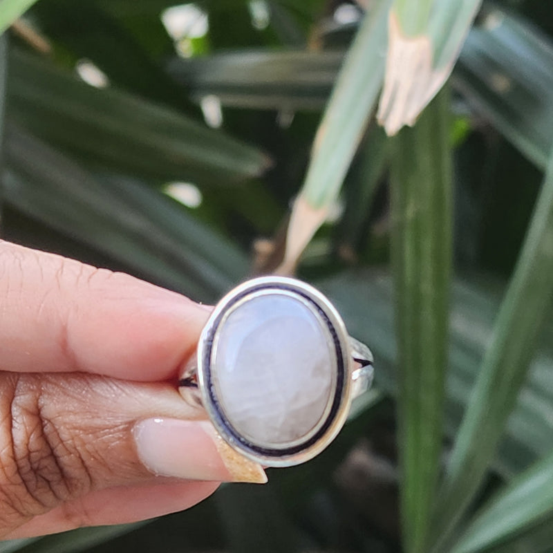 Certified Moonstone Adjustable Ring-R17