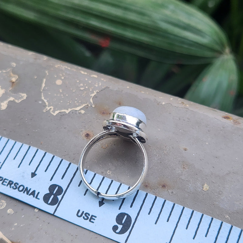 Certified Moonstone Adjustable Ring-R22