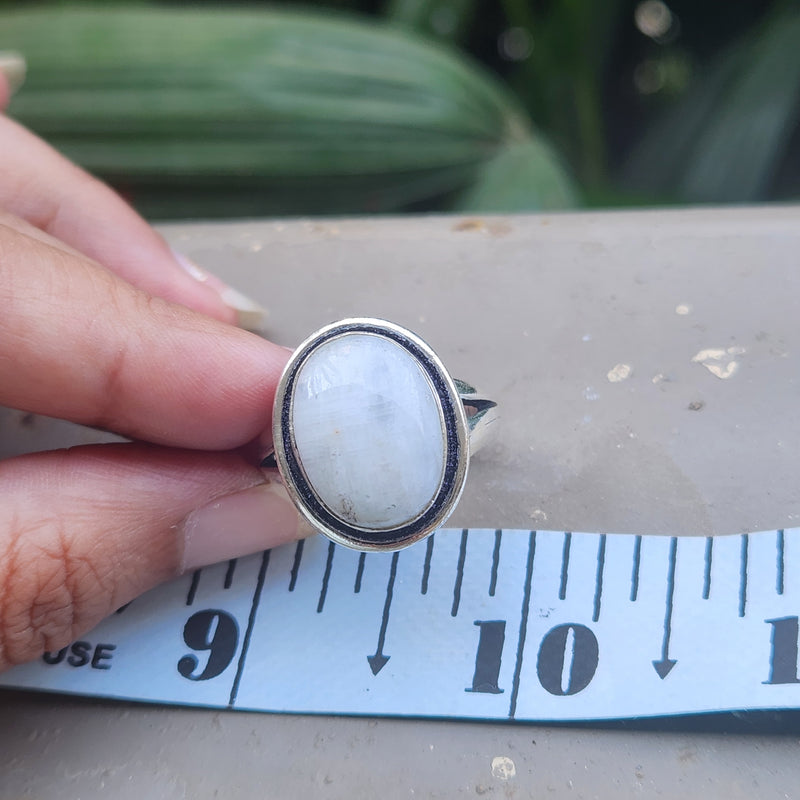 Certified Moonstone Adjustable Ring-R25