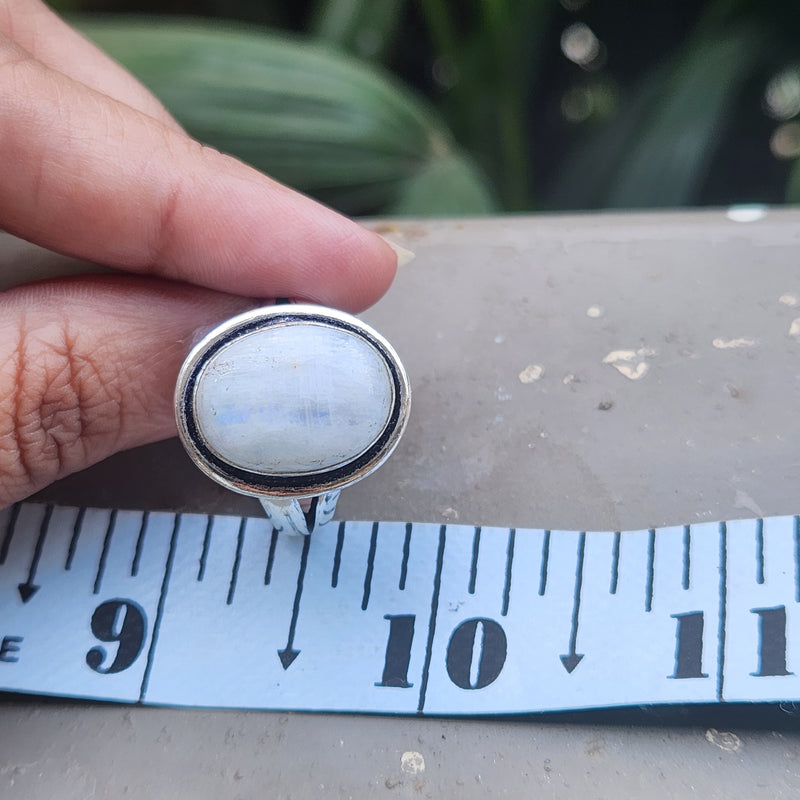Certified Moonstone Adjustable Ring-R25