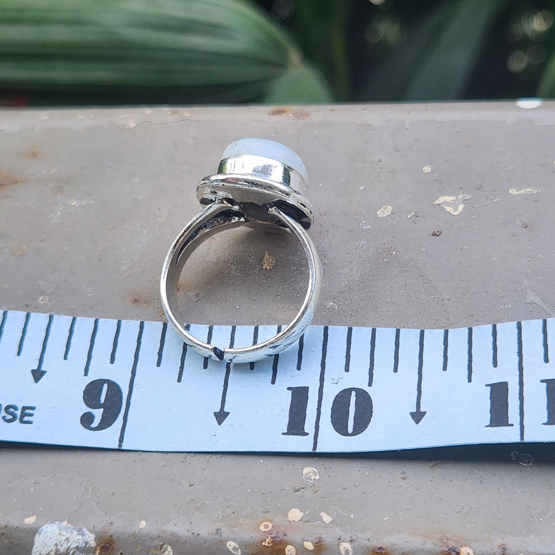 Certified Moonstone Adjustable Ring-R25
