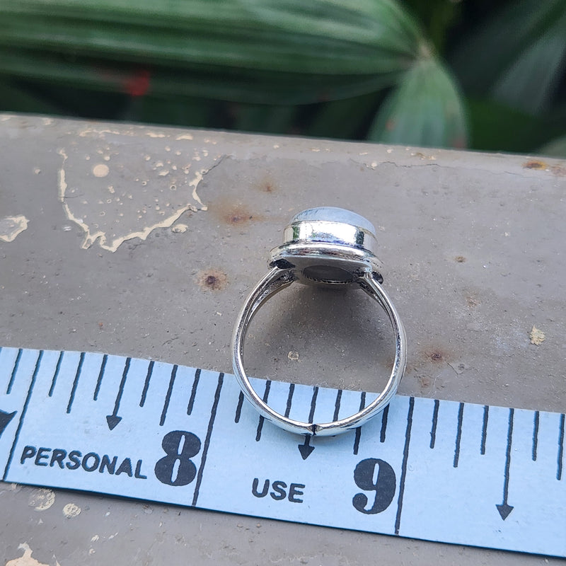 Certified Moonstone Adjustable Ring-R26