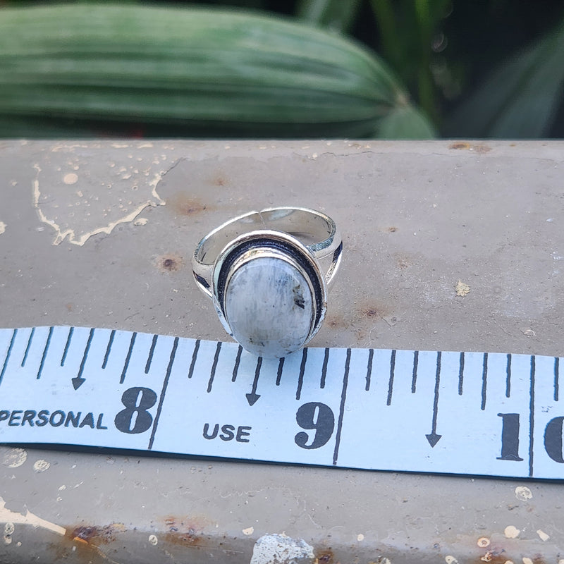 Certified Moonstone Adjustable Ring-R26