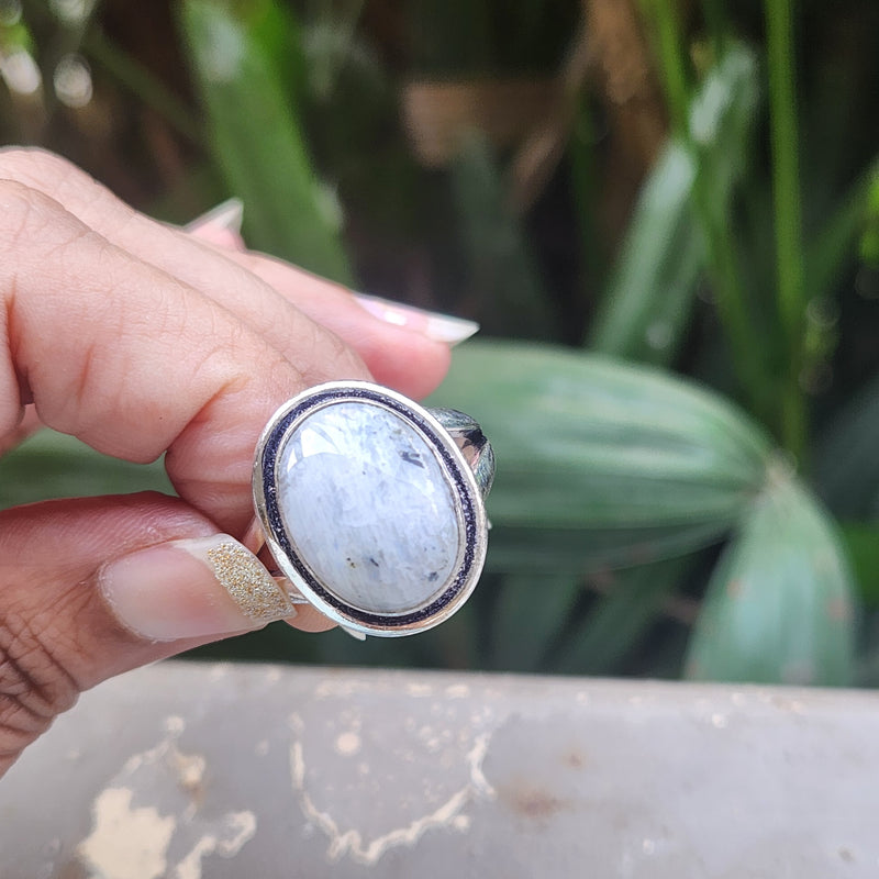 Certified Moonstone Adjustable Ring-R26